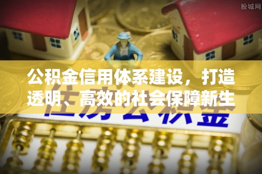 中心公积金信用体系建设，打造透明、高效的社会保障新生态